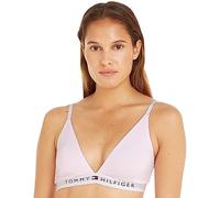 Tommy Hilfiger Sujetador Triangular Elástico para Mujer, Rosa (Light Pink), XL