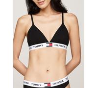 Tommy Hilfiger Sujetador Triangular Mujer Triangle con Logotipo en la Cintura, Negro (Black), S