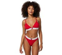 Tommy Hilfiger Sujetador Triangular Mujer con Logotipo en la Cintura, Rojo (Primary Red), XL
