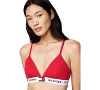 Tommy Hilfiger Sujetador Triangular Mujer Triangle con Logotipo en la Cintura, Rojo (Primary Red), L