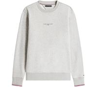 Tommy Hilfiger Sweatshirt Hombre Tipped con Cuello Redondo, Gris (Light Grey Heather), XS