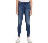 Tommy Hilfiger Sylvia Hr Super Skny Nnmbs Dw0dw09215 Pantalones de Mezclilla, Mujer, Azul (New Niceville Mid Blue Stretch), 28W / 30L