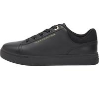 Tommy Hilfiger Tenis Casuales con Suela de Copa para Mujer, FW0FW09020, Parte Superior Baja, Color Negro (Negro), 42, Black, 42 EU
