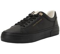 Tommy Hilfiger Tenis de Plataforma TH Tumbled LTR FW0FW09018 Low Top, Color Negro (Negro), 36, Black, 36 EU