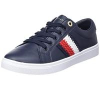 Tommy Hilfiger Tenis TH Corporate Cupsole para Mujer, Desert Sky, 38 EU