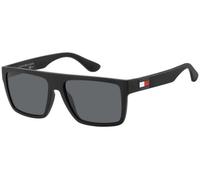 Tommy Hilfiger Gafas de Sol TH 1605/S Matte Black/Grey 56/16/140 hombre