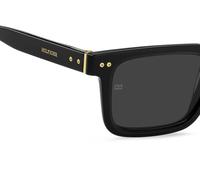 Tommy Hilfiger Hombre Tommy Hilfiger TH 85/S 2M2/IR Gafas de sol Acetato Negro Gris Cuadrada Normal
