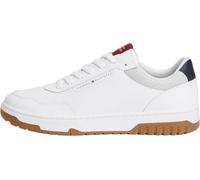 Tommy Hilfiger TH Basket Core Leather Fm0fm05927 - Tenis Bajos para Hombre, Azul RWB, 46 EU