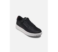Tommy Hilfiger Basketball Sneaker Hombre de piel, Azul (Desert Sky), 43