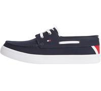 Tommy Hilfiger TH Boat Vulc - Tenis de Lona para Hombre, FM0FM05877, Parte Superior Baja, Azul, 7