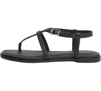 Tommy Hilfiger TH Buckle Thong Sandal LTH Fw0fw09367, Sandalias Planas Mujer, Black (Black), 37 EU
