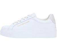Tommy Hilfiger TH Chic Cupsole Platform Fw0fw09107, Parte Superior Baja Mujer, White (White/Ecru), 38 EU