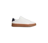 Tommy Hilfiger TH COURT CORE ESS LEATHER - Zapatillas deportivas para hombre, Blanco, 44 EU