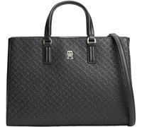 Tommy Hilfiger Th Daily Satchel Mono AW0AW18418 - Bolso para mujer, color negro (negro), talla única