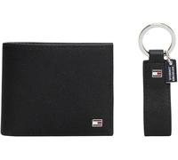 Tommy Hilfiger TH Flag Mini CC & Key Fob Am0am13604, Paquete de Regalo para Hombre, Black (Black), One Size