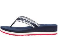 Tommy Hilfiger TH Flag Print Summer Sandal Fw0fw09195, Chanclas Mujer, Blue (RWB), 37 EU