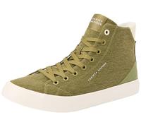 Tommy Hilfiger TH Hi Vulc Summer Cvs Fm0fm05076, Zapatillas Hombre, Verde Mash Green, 48 EU