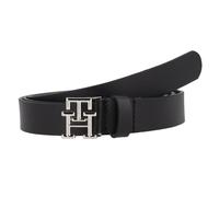 Tommy Hilfiger TH Logo Cinturón Piel 75 cm negro