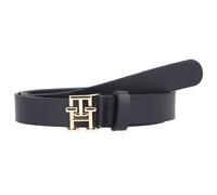 Tommy Hilfiger TH Logo Cinturón Piel natural 90 cm azul