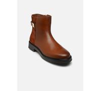 Tommy Hilfiger Botines de caña baja Mujer de piel, Marrón (Cognac Brown), 36