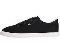 Tommy Hilfiger TH Low Profile Vulc Canvas Fw0fw09102, Parte Superior Baja Mujer, Black (Black), 39 EU