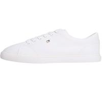 Tommy Hilfiger TH Low Profile Vulc Canvas Fw0fw09102, Parte Superior Baja Mujer, White (White), 40 EU