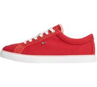 Tommy Hilfiger TH Low Vulc FW0FW09390 Low Top para Mujer, Color Rojo, Talla 5