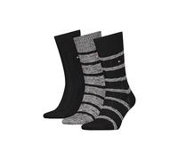 Tommy Hilfiger TH Men Giftbox 3P - Calcetines para hombre (3 pares, tallas 39-46, caja de regalo), Negro , 43-46