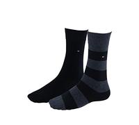 Tommy Hilfiger TH Men Rugby Sock 2p Calcetines, Negro (Black 200), 39-42 (Pack de 2) para Hombre