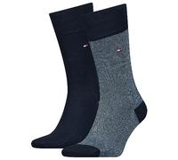 Tommy Hilfiger TH Men Sock 2P BIRDSEYE, vaquero, 43-46