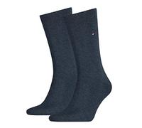 Tommy Hilfiger TH MEN SOCK CLASSIC 2P - Calcetines cortos para hombre, color vaquero, talla 47/50 (talla fabricante: 47/49)