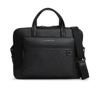 Tommy Hilfiger TH Modern Monogram Maletín 38 cm Compartimento para el portátil negro