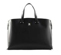 Tommy Hilfiger TH Modern Tote Corp AW0AW15967, Bolso de Mano Mujer, Negro (Black), OS