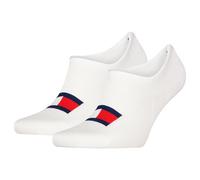 Tommy Hilfiger Footie Calcetines, Blanco, 35/38 (Pack de 2) Unisex
