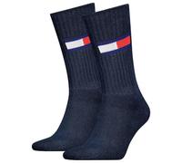 Tommy Hilfiger TH UNI TJ SOCK 2P Bandera, azul marino, 43-46