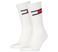 Tommy Hilfiger TH UNI TJ SOCK 2P Bandera, Blanco, 39-42