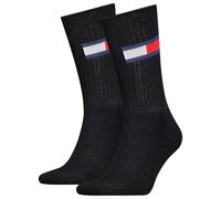 Tommy Hilfiger TH UNI TJ SOCK 2P Bandera, Negro, 39-42
