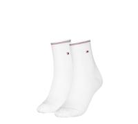 Tommy Hilfiger TH Women - Calcetines cortos para mujer (2 unidades), Blanco, 35-38