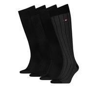 Tommy Hilfiger Tin Giftbox Kneehigh, Negro, 39-42 (Pack de 4) Hombres