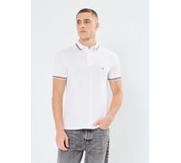 Tommy Hilfiger Polo Ajustado con Punta para Hombre, MW0MW37346 S/S, Color Blanco, Talla L, Blanco (Blanco), L