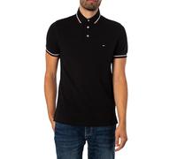 Tommy Hilfiger Tipped Slim Fit Polo Mw0Mw37346 S/S, Black (Black), M para Hombre