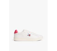 Tommy Hilfiger TJW Archive Court Zapatillas para Mujer, Ecru/Vintage Cerise, 37 EU