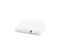 Tommy Hilfiger - Toalla de Invitados, Color Blanco, Rizo Boucle, 520 g/m², 100% algodón Peinado, Ribete Jacquard y Bordados, Suave y Absorbente, 40 x 60 cm
