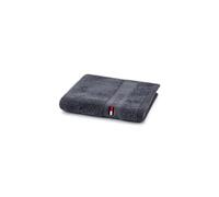 Tommy Hilfiger - Toalla de Invitados, Color Gris, Rizo Boucle, 520 g/m², 100% algodón Peinado, Ribete Jacquard y Bordados, Suave y Absorbente, 40 x 60 cm