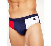 Tommy Hilfiger Tommy Hilfiger - Bañador slip de hombre corporativo en es blanco, rojo y azul marino. Azul marino Talla 6