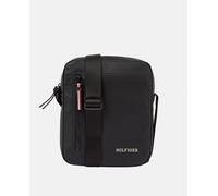 Tommy Hilfiger Tommy Hilfiger - Bandolera mediana de hombre en negro con acabado en piqué Tommy Hilfiger. Negro