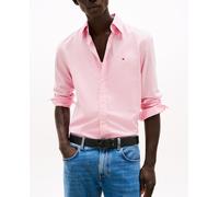 Tommy Hilfiger Tommy Hilfiger - Camisa de hombre lisa de popelín con corte regular. Rosa Talla 3