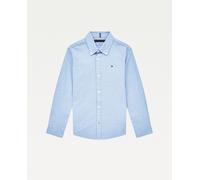 Tommy Hilfiger Tommy Hilfiger - Camisa de niño Tommy Hilfiger de manga larga con bandera bordada. Azul claro Talla 4 años