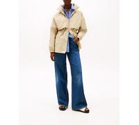 Tommy Hilfiger Cortavientos Mujer Nylon Crinkle Regular Fit, Beige (Sandalwood), L