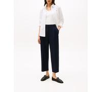 Tommy Hilfiger Pantalón de Tela Mujer Stretch Tapered tobillero, Azul (Dark Night Navy), 38